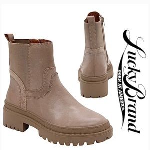 Lucy Brand Leather Ankle Boots (Size 9)